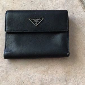 Prada Leather Trifold wallet